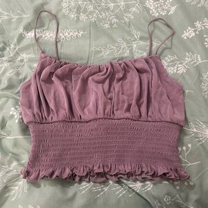 Purple crop top